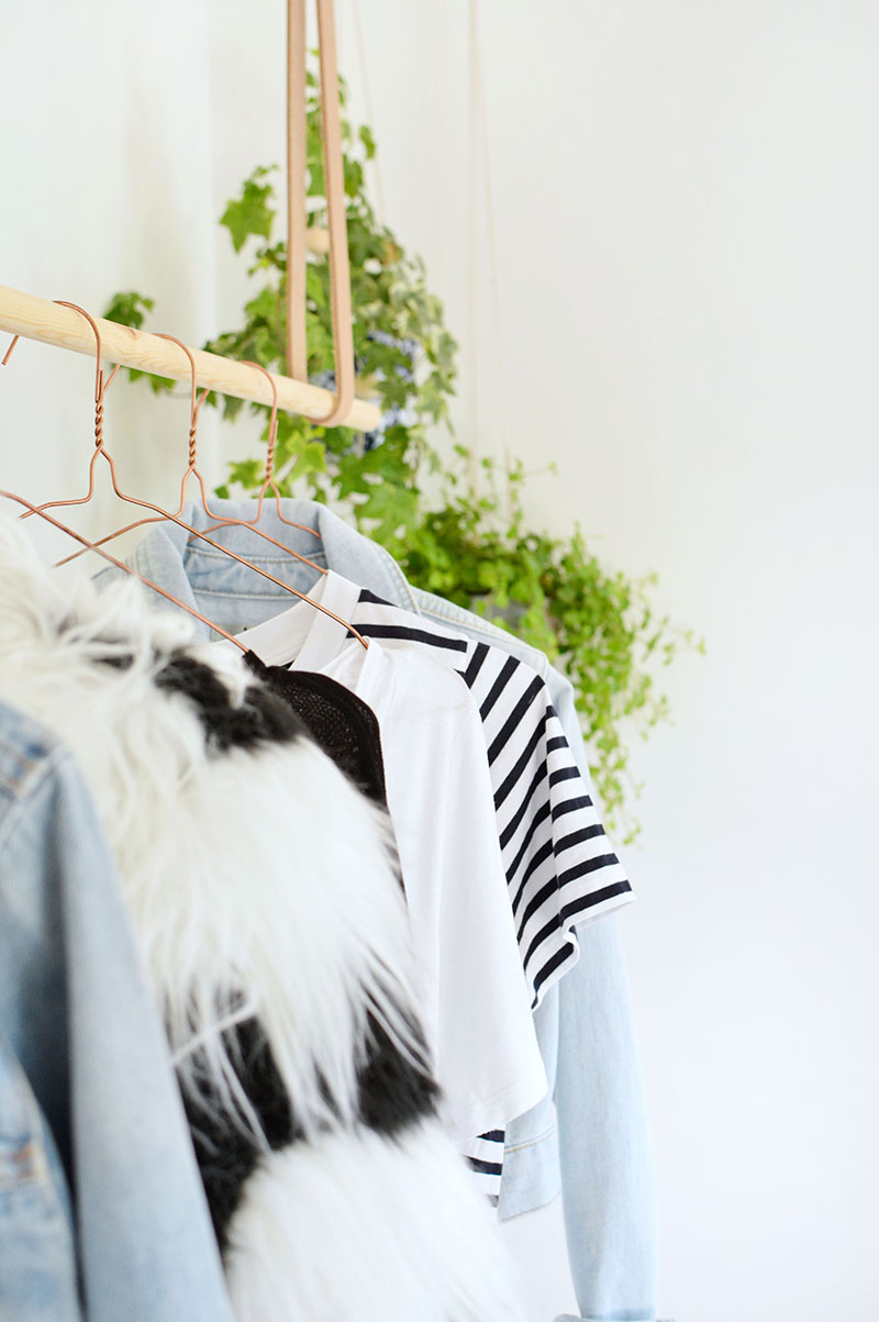 DIY hanging clothes rail burkatron Bloglovin’
